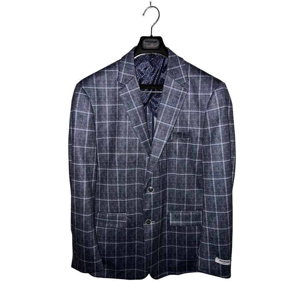 Duchamp Harvey Slim Blazer Soft Blue NWT 46L‎